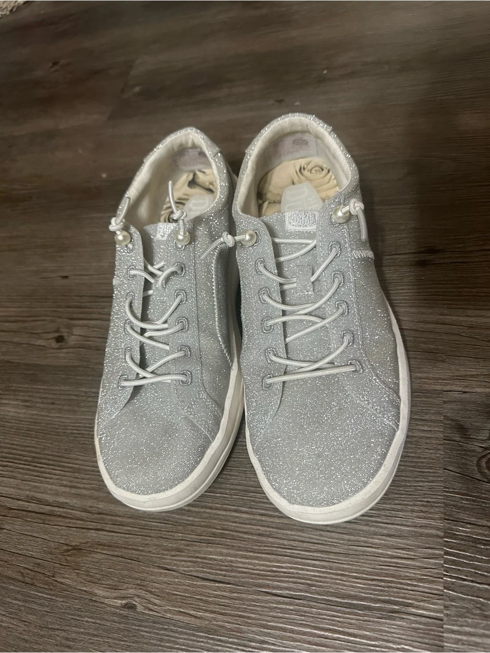 Hey Dude Glitter Low-Top Sneakers